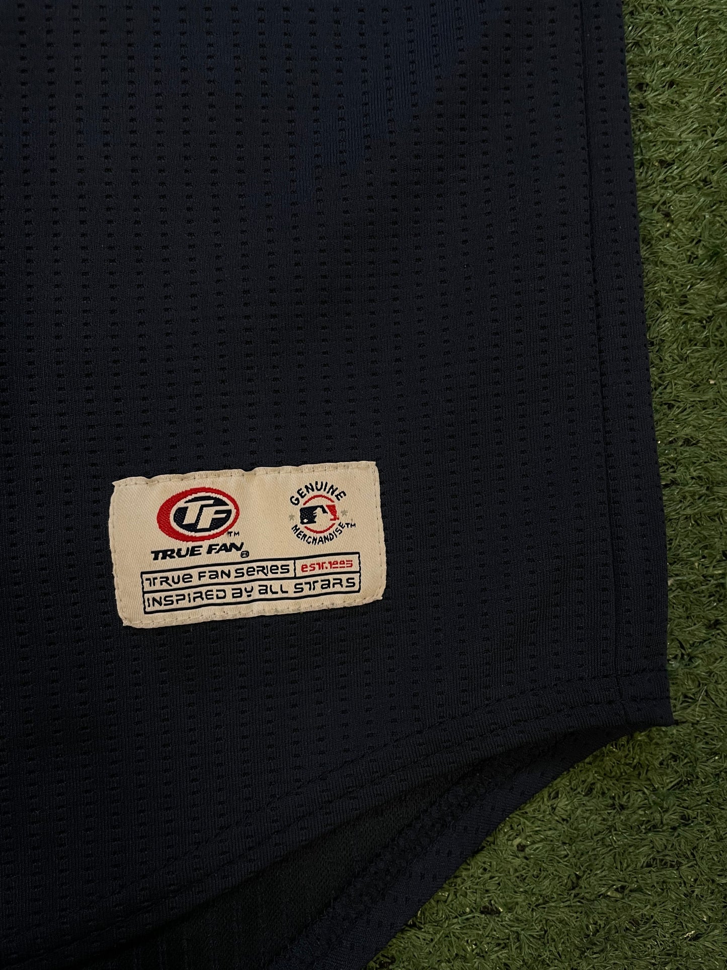 Seattle Mariners embroidered navy and white baseball jersey