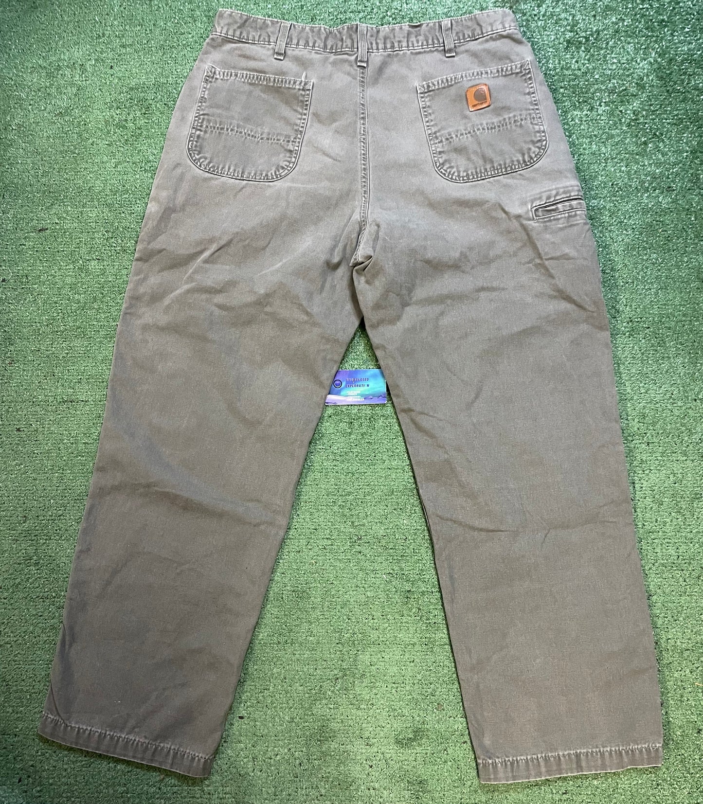 Vintage Carhartt carpenter moss green pants