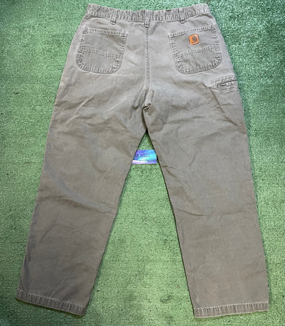 Vintage Carhartt carpenter moss green pants