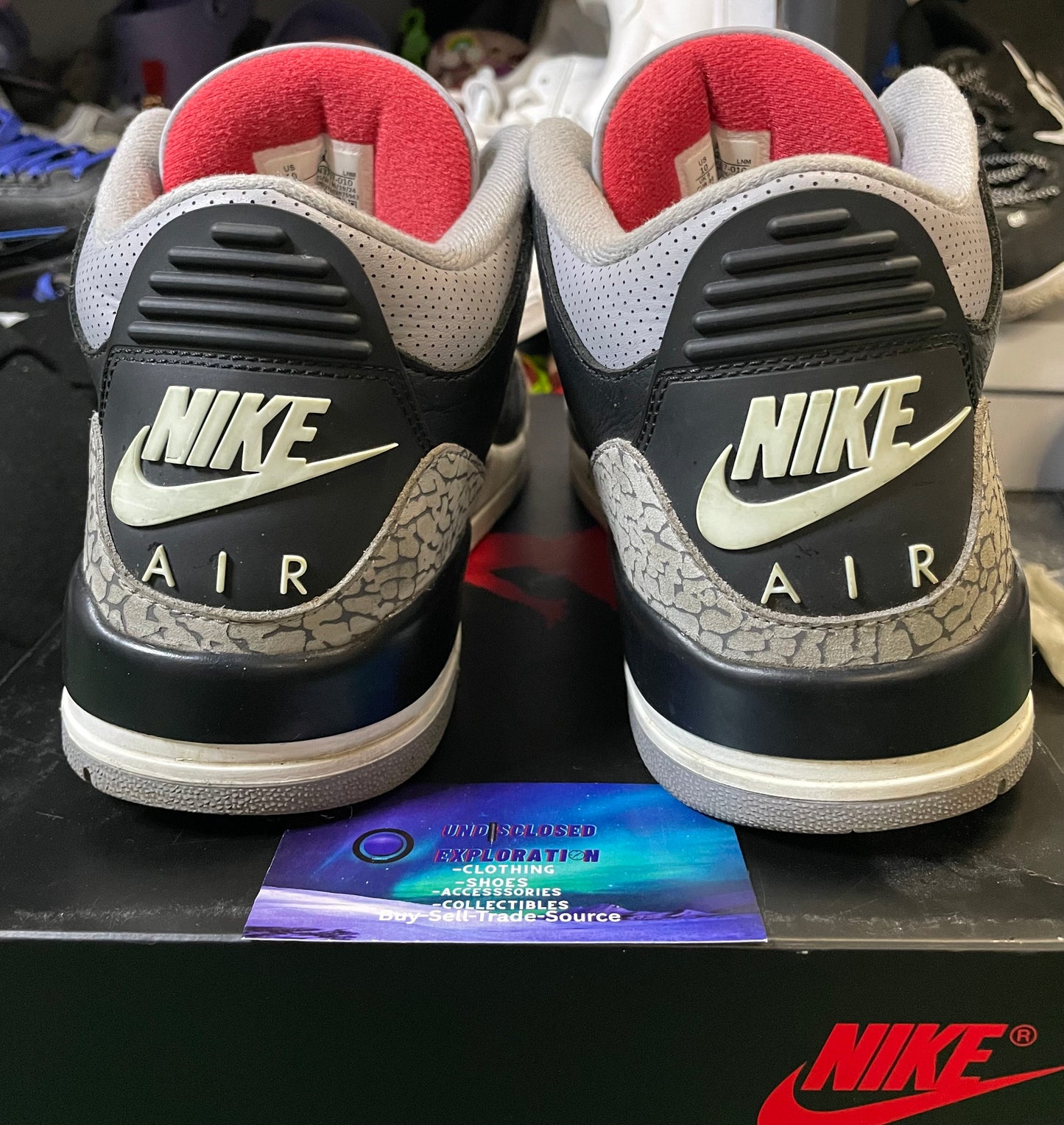 Air Jordan 3 black cement 2024 size 10men/11.5women