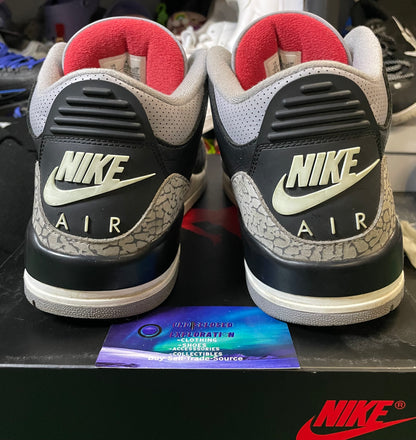 Air Jordan 3 black cement 2024 size 10men/11.5women