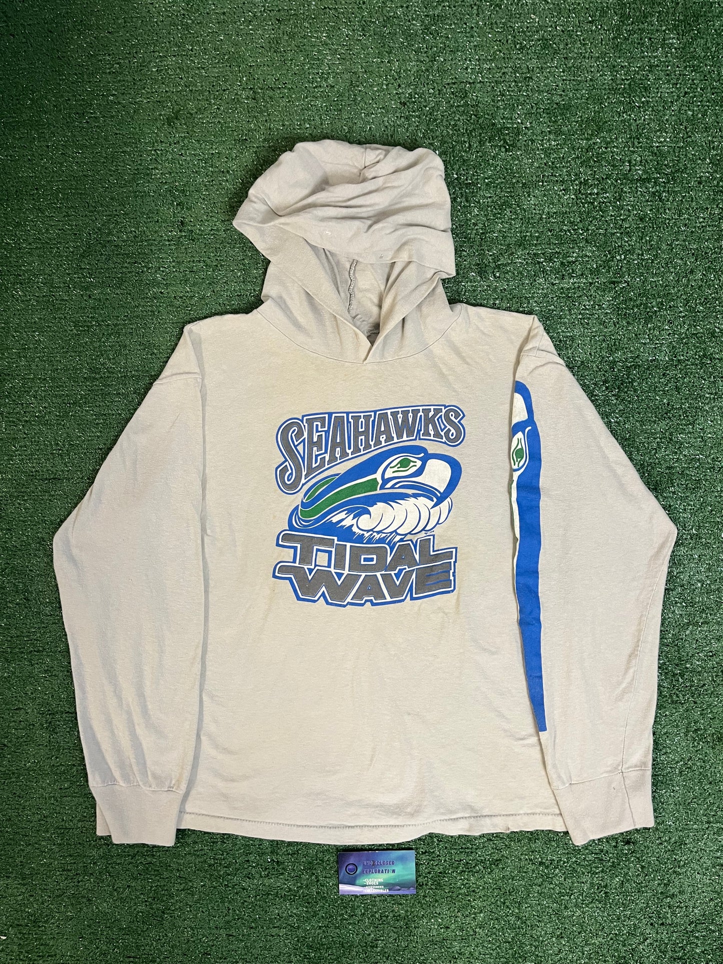 Vintage 1980s Seattle Seahawks tidal wave hoodie