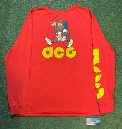 Nike ACG red Sasquatch longsleeve