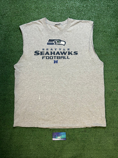 Vintage 2000s Seattle Seahawks cutoff tee