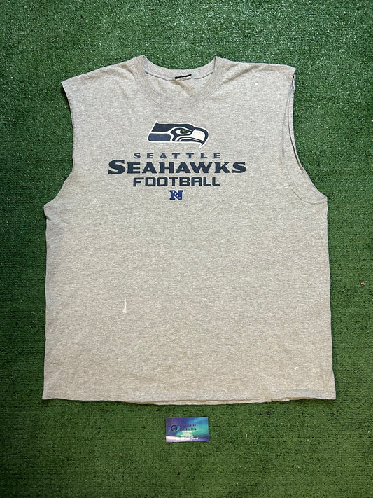 Vintage 2000s Seattle Seahawks cutoff tee