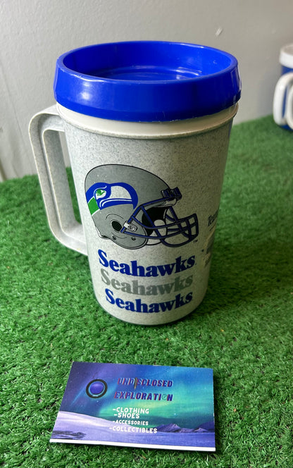 Vintage 1990s Seattle Seahawks insulated thermo cup