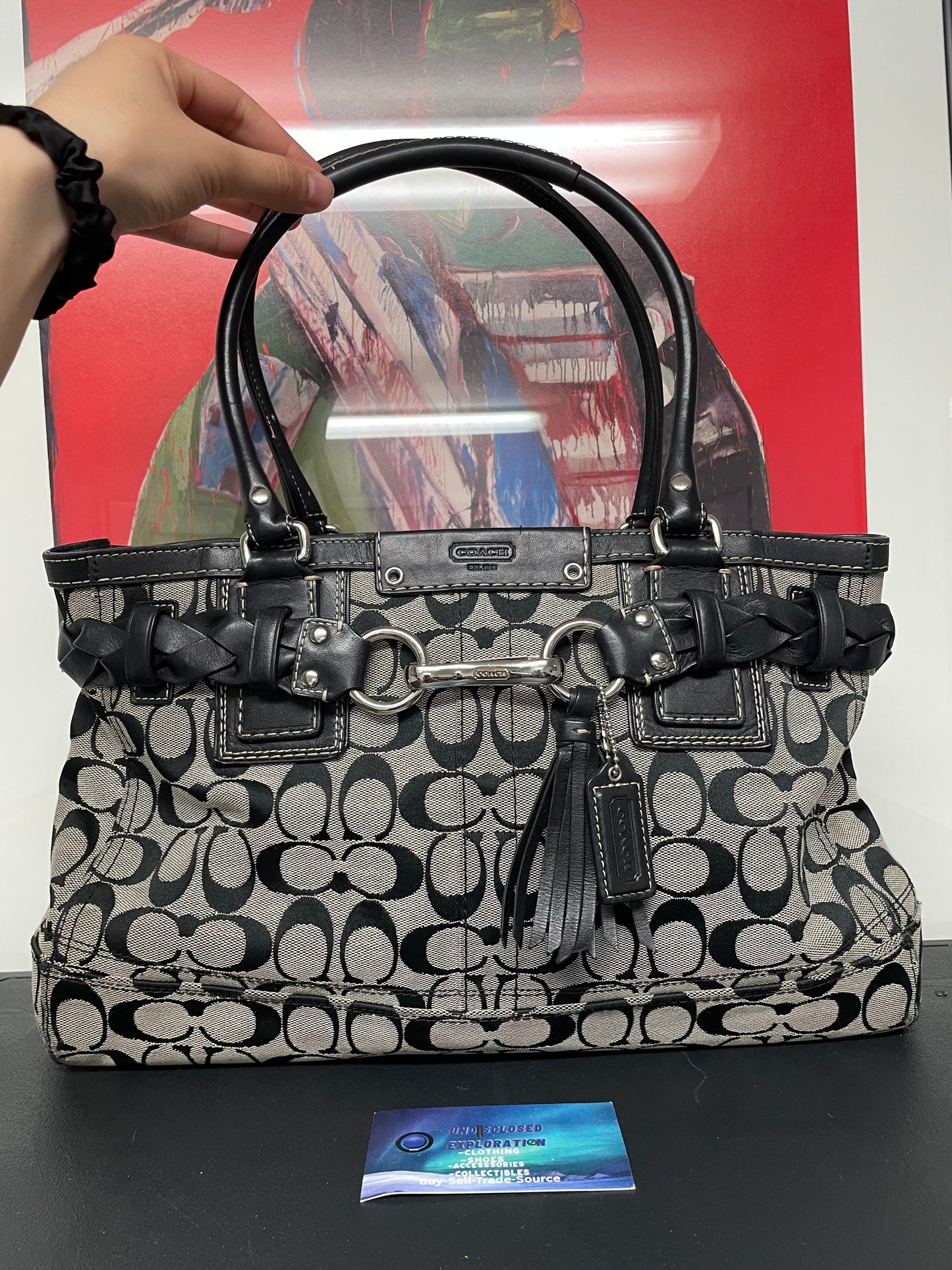 COACH Hampton Siganture shoulder bag