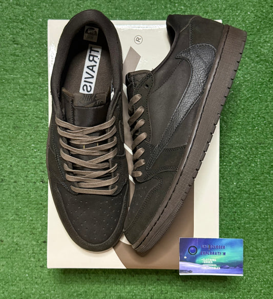 Jordan 1 Low Travis Scott Velvet Brown 11.5 Men/13 Women “Preowned”