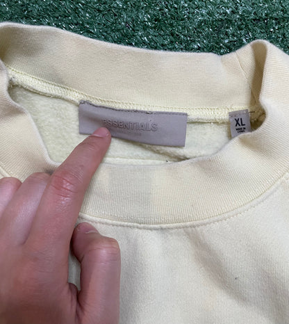 Essentials Fear Of God canary crewneck