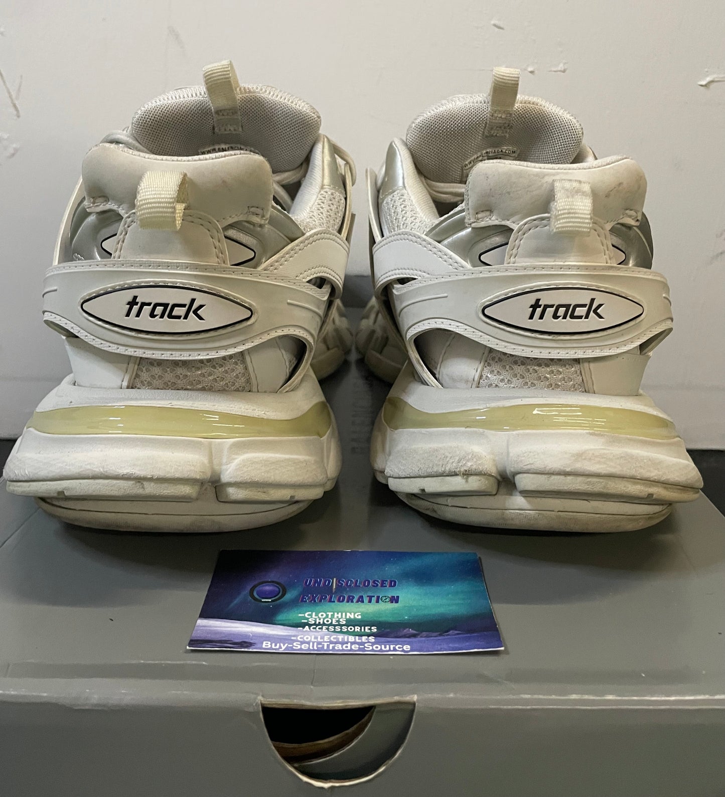 Balenciaga track  white sneaker size 12men/13.5women(EU 45)