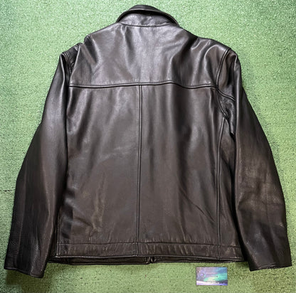 Guess black Leather moto jacket