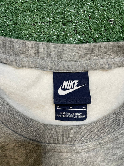Nike grey swoosh embroidered crewneck