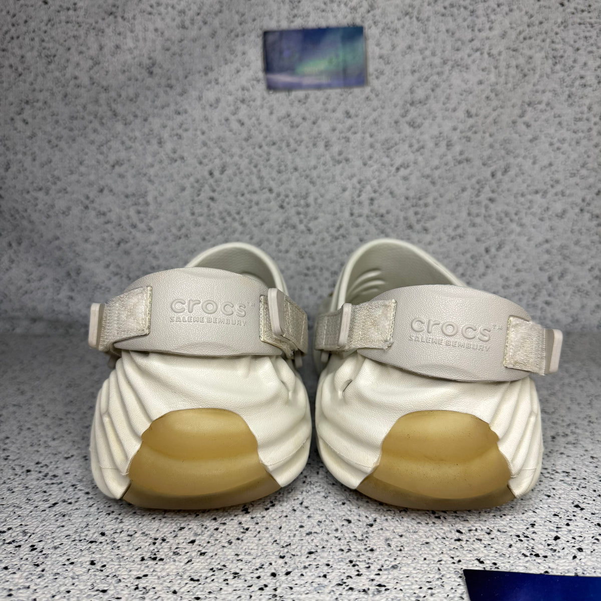 Salehe Bembury Crocs Pollex Clog Almost White 8 Men “Preowned”