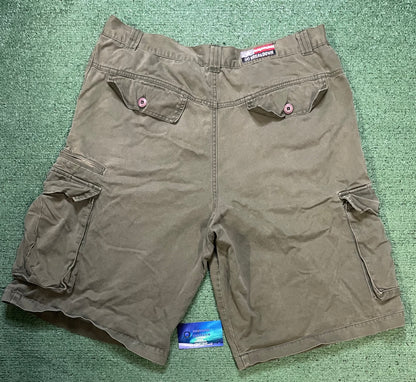 Breakdown olive cargo shorts