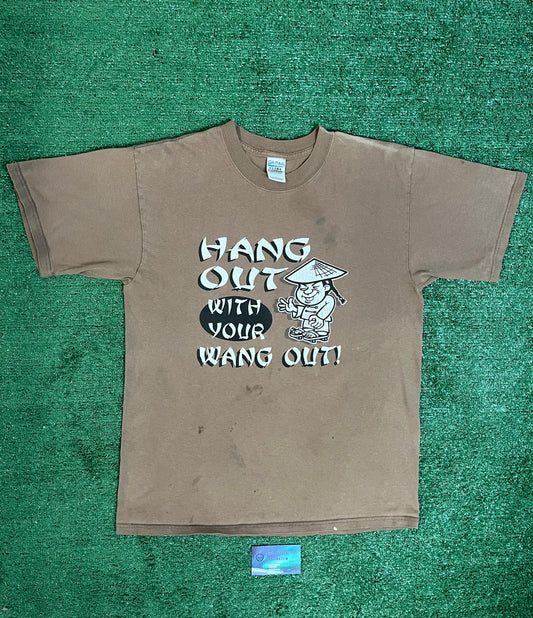 Vintage 1990s Hang Out With Your Wang Out Tee