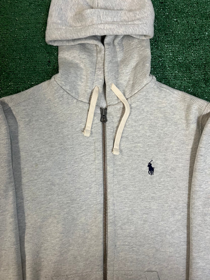 Polo Ralph Lauren grey zip up hoodie