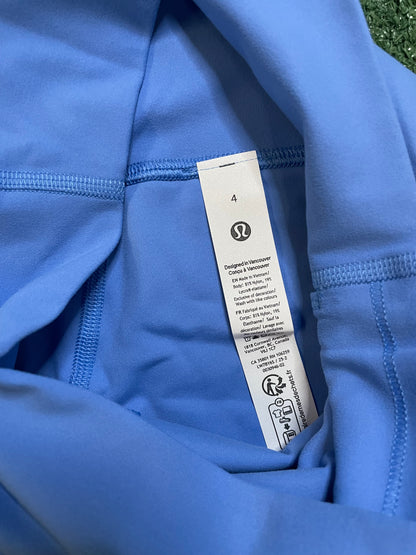 lululemon align high rise short pool party blue