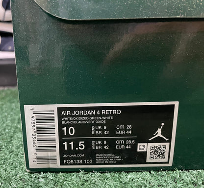 Air Jordan 4 oxidized green size 10men/11.5women