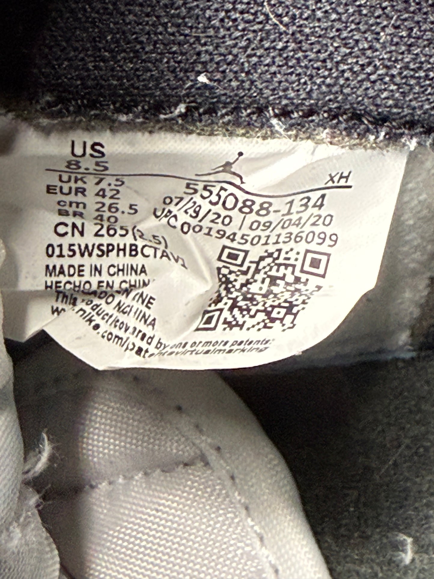 Jordan 1 University Blue 8.5 Men/10 Women “Preowned”