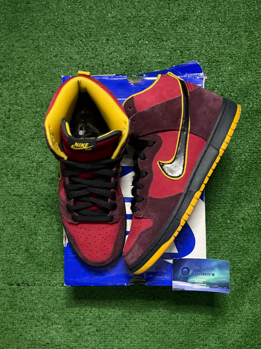 Nike Dunk Sb High Iron Man 9.5 Men/11 Women “Preowned”