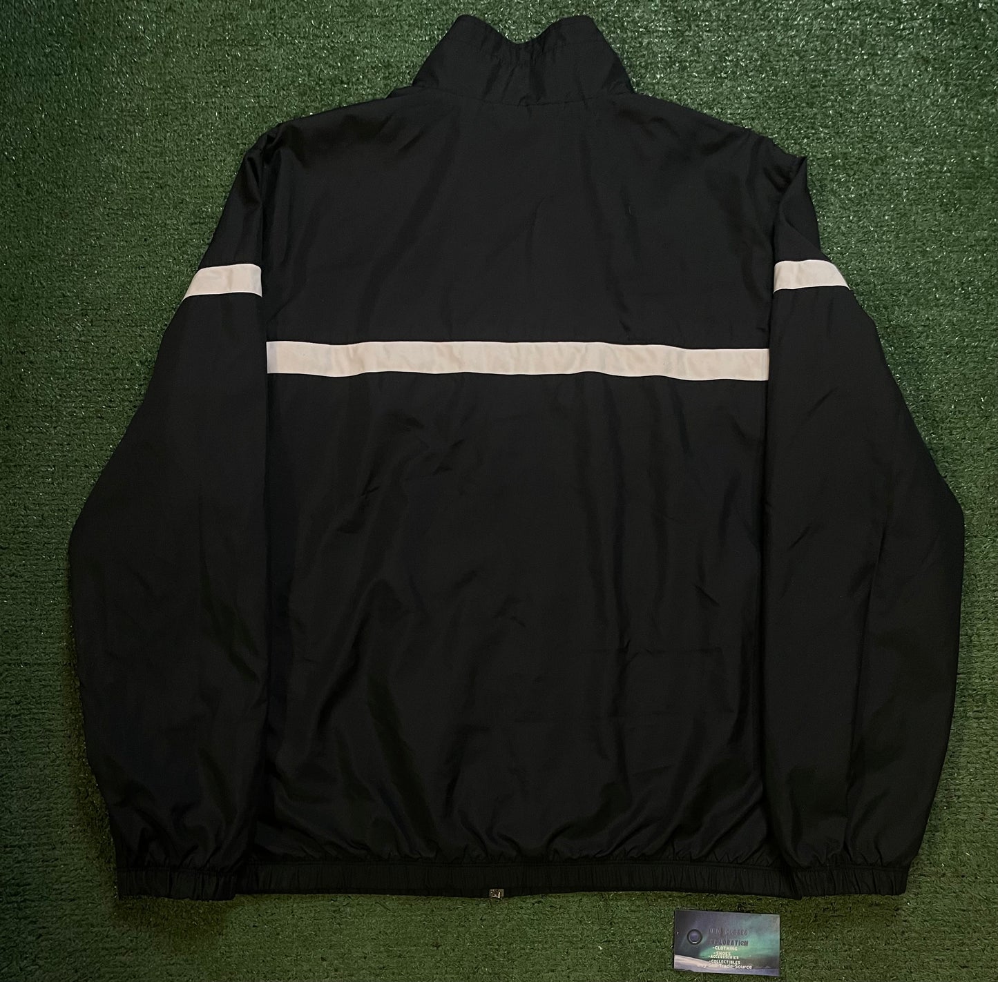 Nike black and white track jacket
