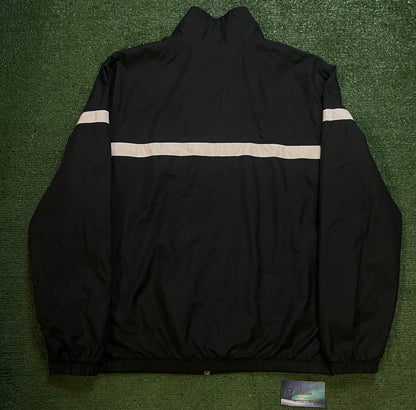 Nike black and white track jacket