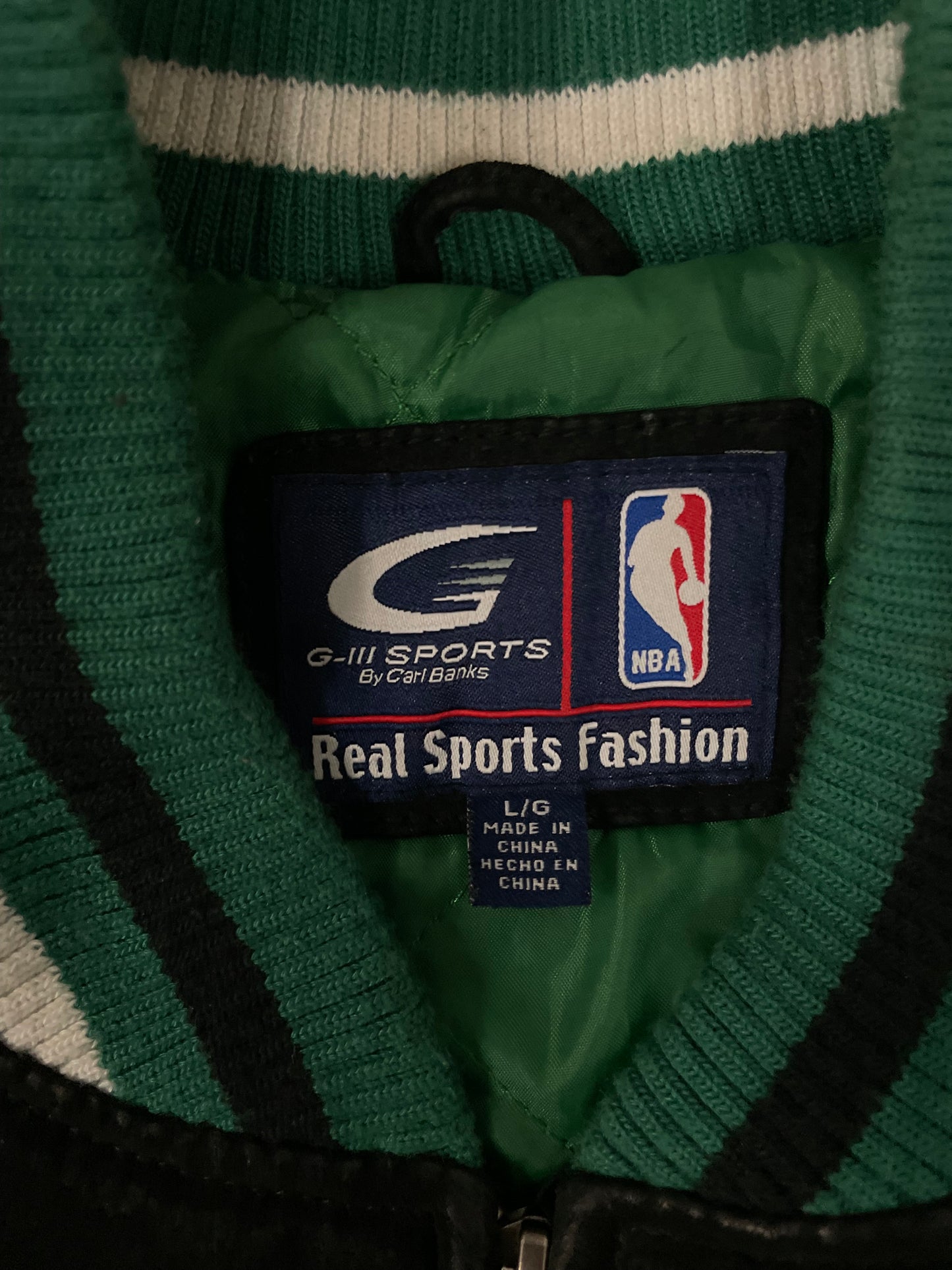 Vintage 2000s Boston Celtics suede jacket
