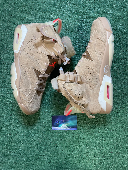 Jordan 6 Travis Scott British khaki size 11men/12.5women