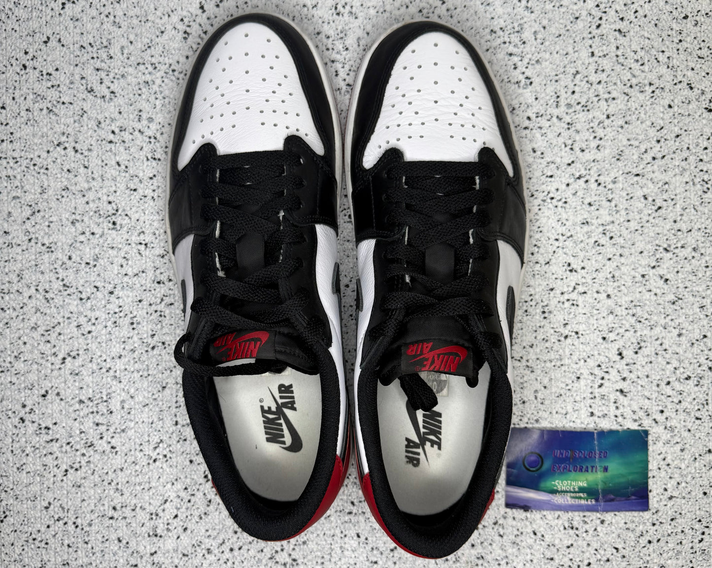 Jordan 1 Low Black Toe 10 Men/11.5 Women “Preowned”