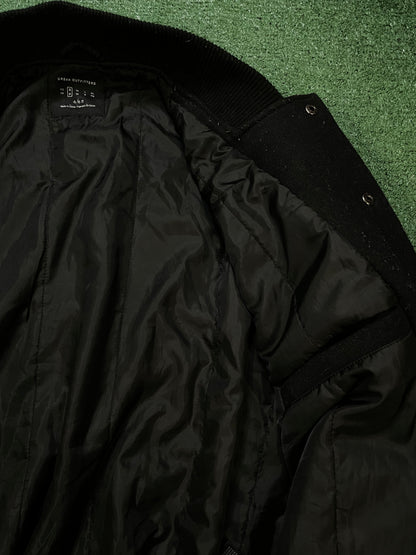 Black & brown suede Jets jacket