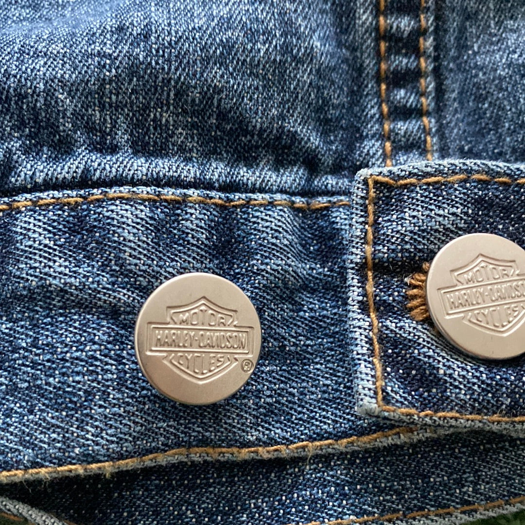 Vintage Toddlers Harley Davidson Denim Jacket