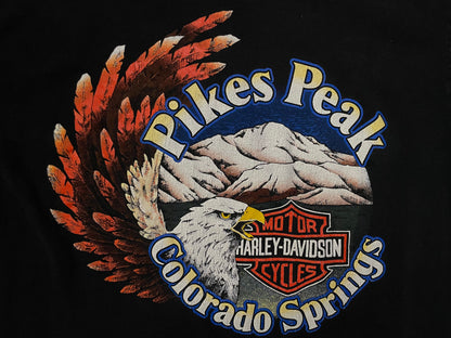 Vintage 1980s Harley Davidson thunder in the Rockies tee