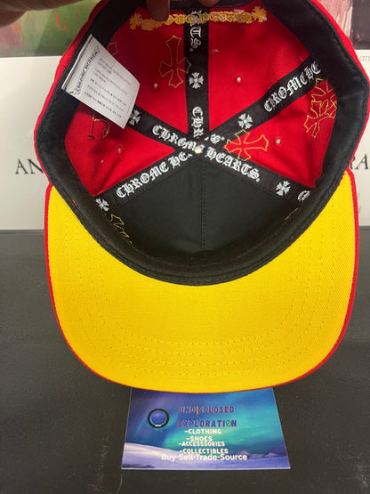 Chrome Hearts CH Cross Patch Red/Yellow hat