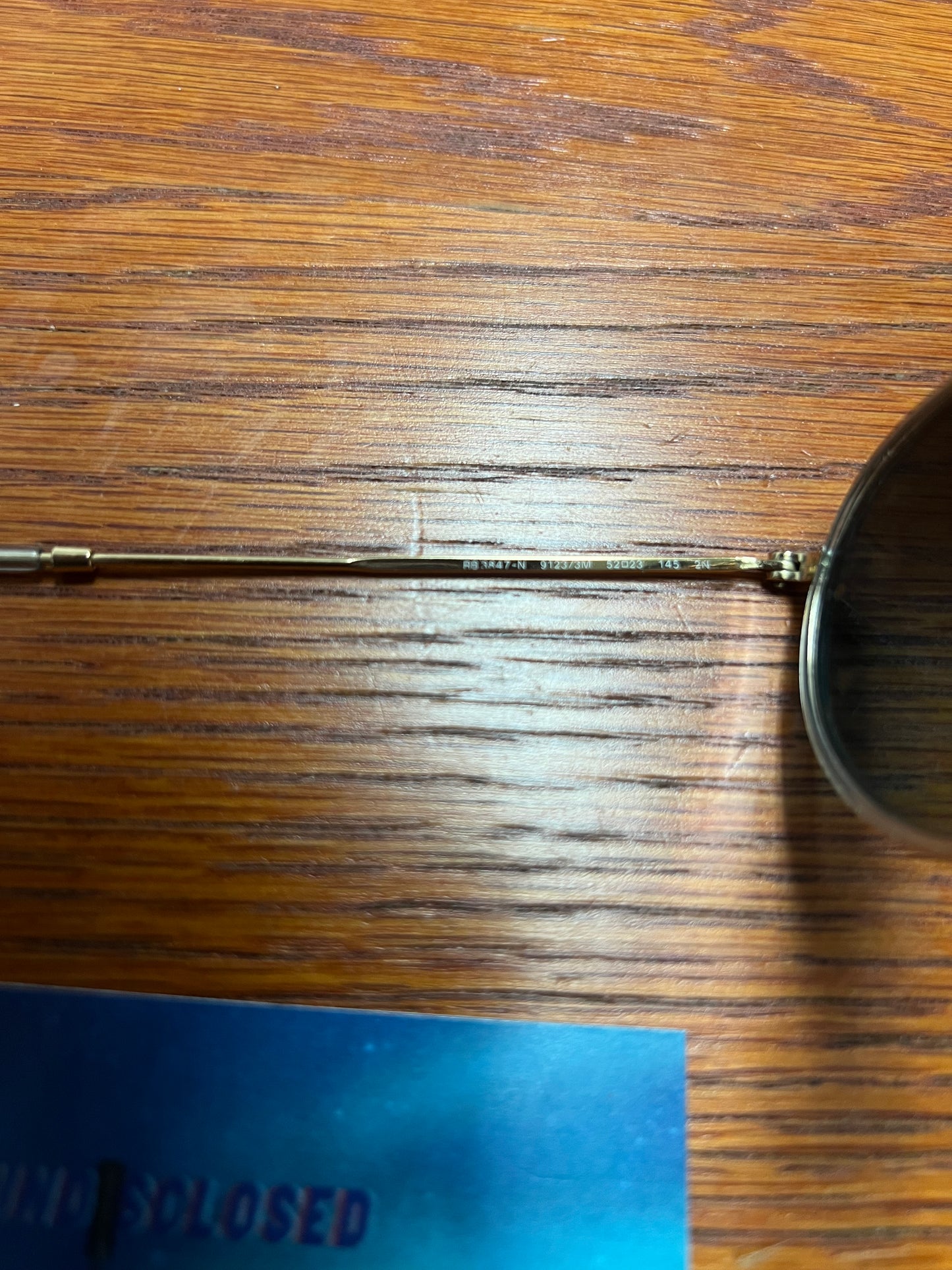 Rayban oval double bridge sunglasses