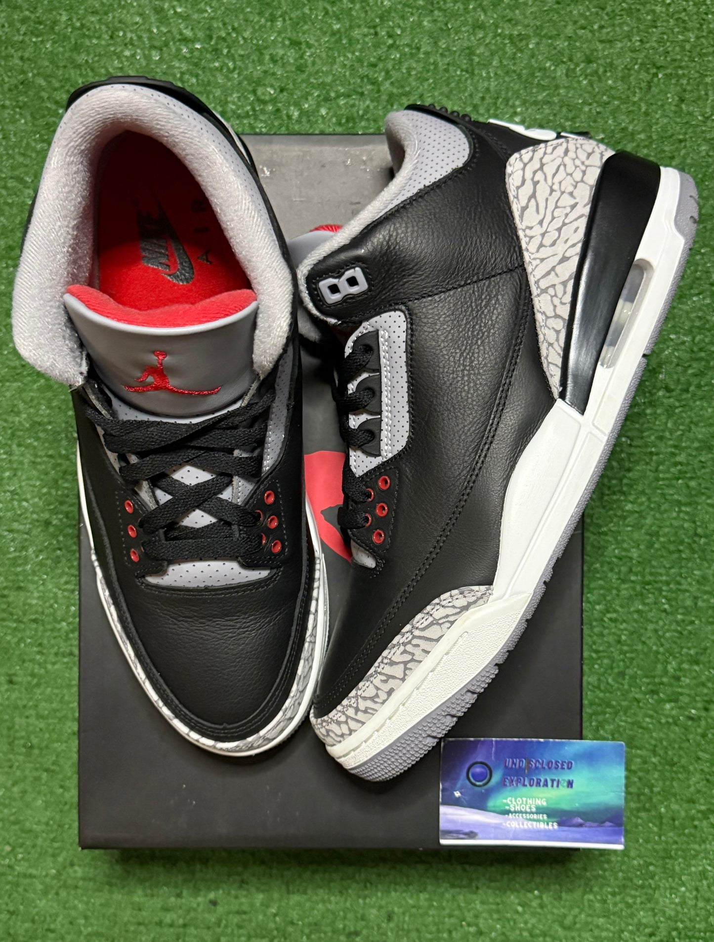 Jordan 3 Black Cement 9.5 Men/11 Women “Preowned”