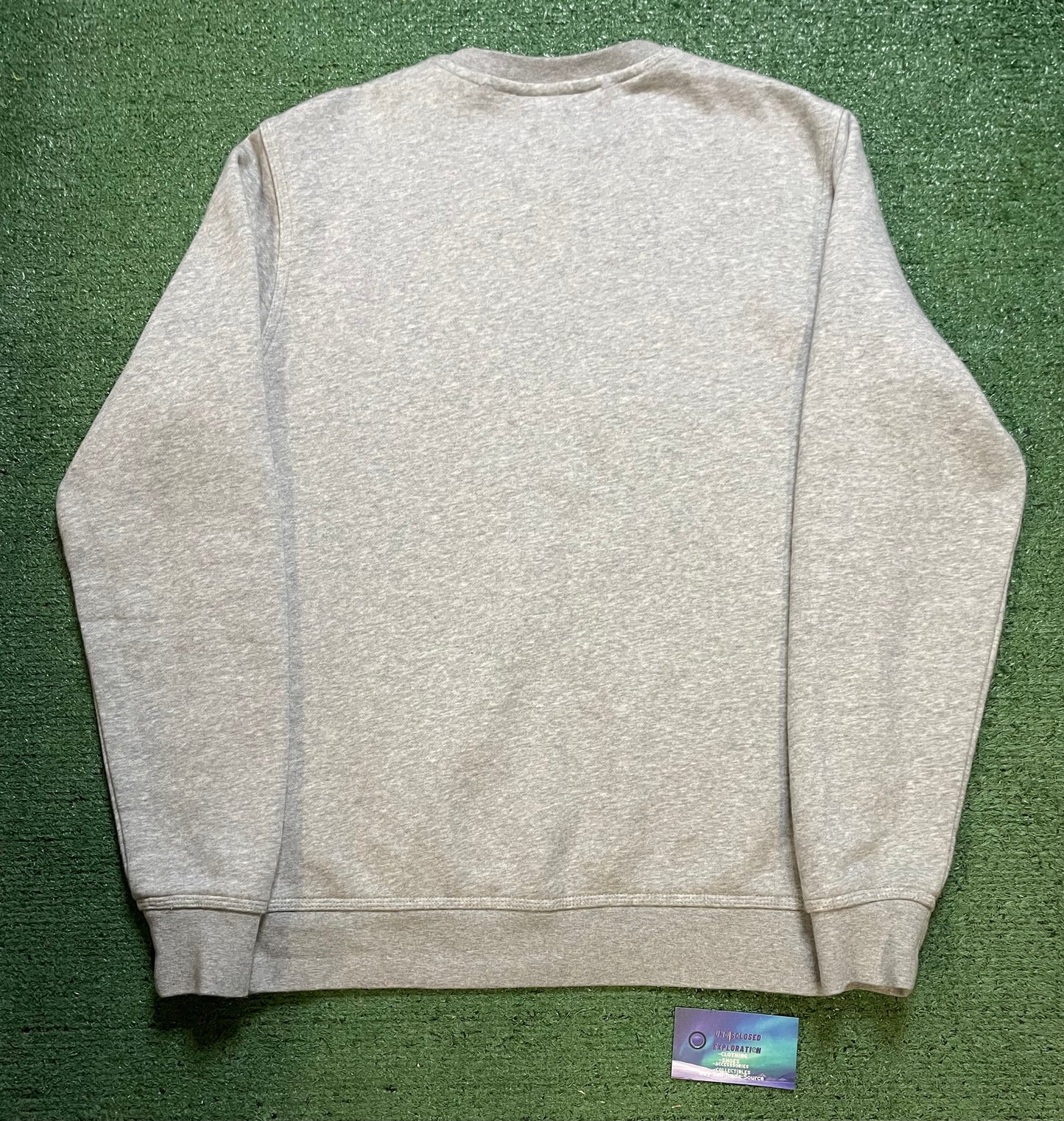 Nike grey swoosh embroidered crewneck