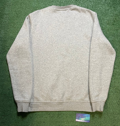 Nike grey swoosh embroidered crewneck