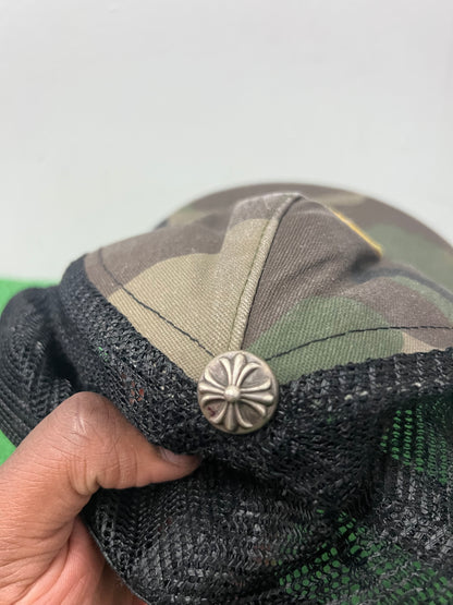 Chrome hearts camo cross patch hat