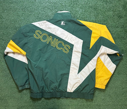 Vintage 1990s Seattle SuperSonics Windbreaker jacket