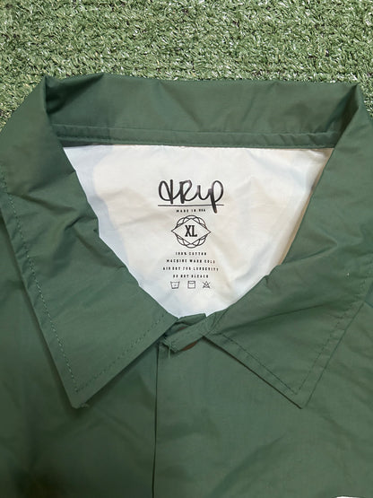 The Trip Psych green coach jacket