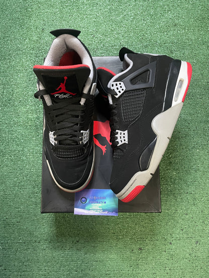 Air Jordan 4 bred 2019 size 9men/10.5women