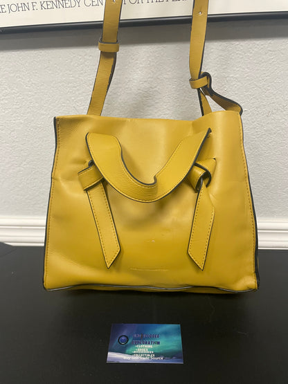 French Connection yellow  Arrowood tote bag