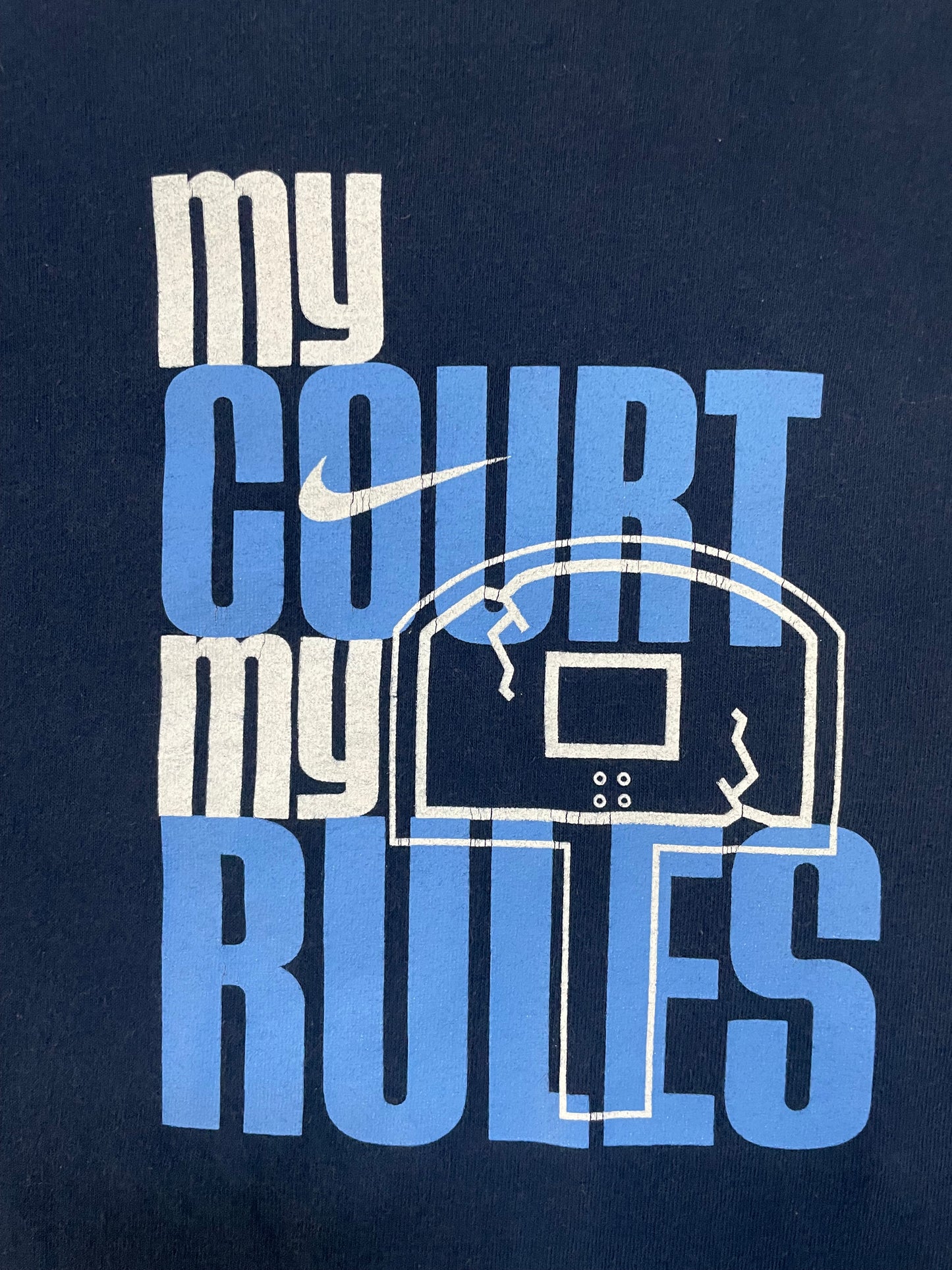 Vintage 2000s Nike my court my rules tee