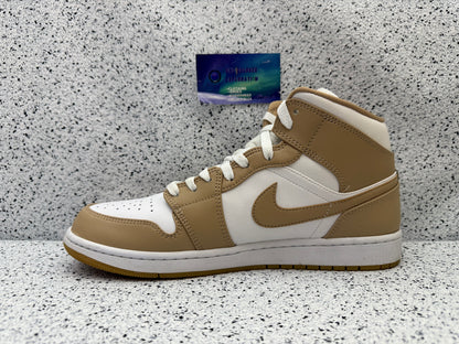 Jordan 1 Mid Tan 11 Men/12.5 Women “Preowned”