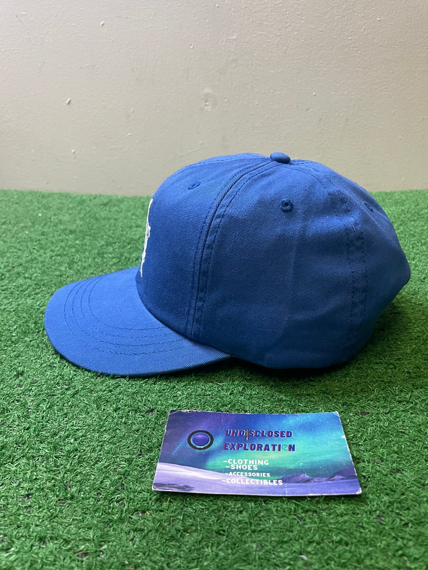 American Eagle AE iconic blue and white dad hat
