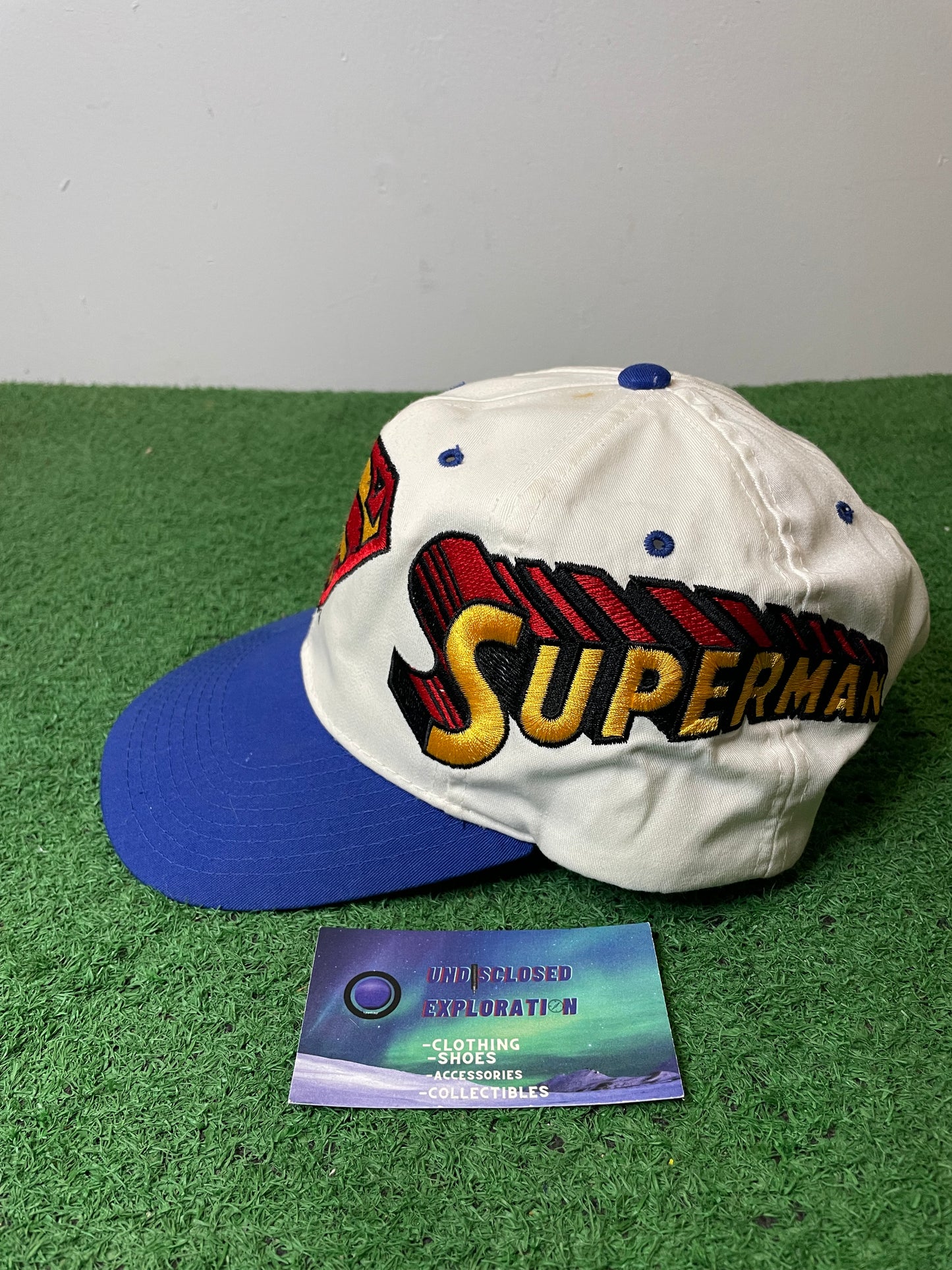 Vintage 1990s Superman Hat Baseball Cap OSFM DC Comics Clark Kent Justice League