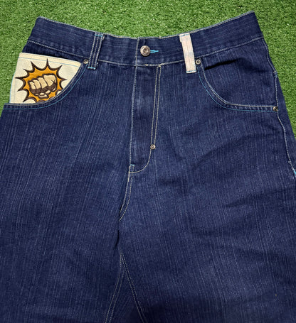 Vintage Raw Blue Jeans