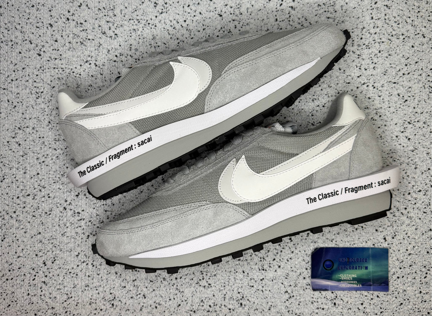 Nike Waffle Sacai Fragment Grey