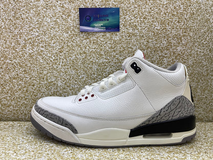 Jordan 3 White Cement 12 Men/13.5 Women “Preowned”