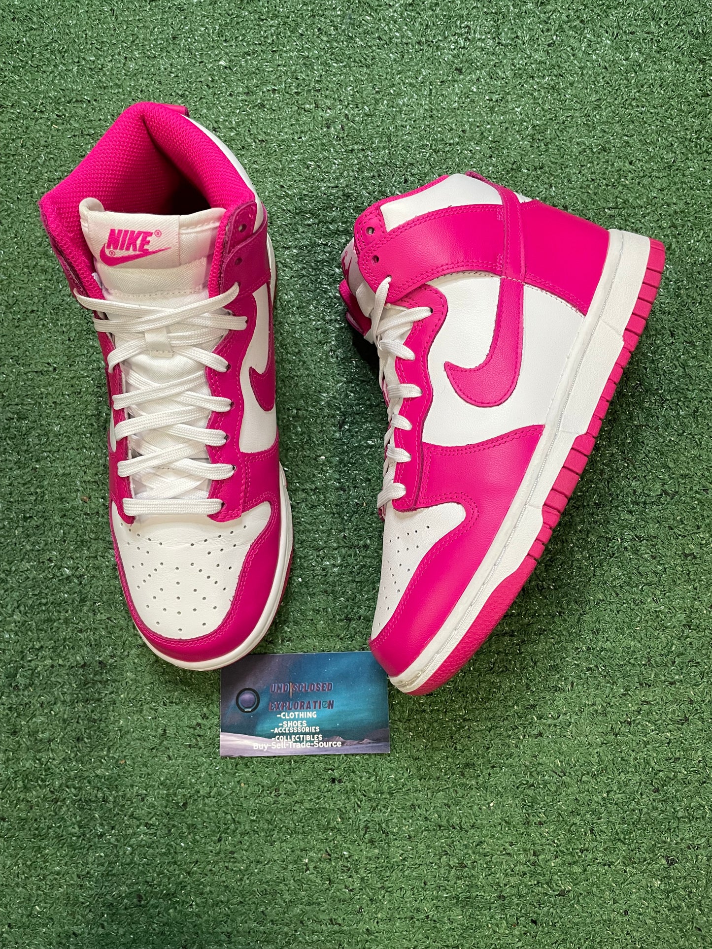 Nike dunk high pink prime size 5.5youth/7women